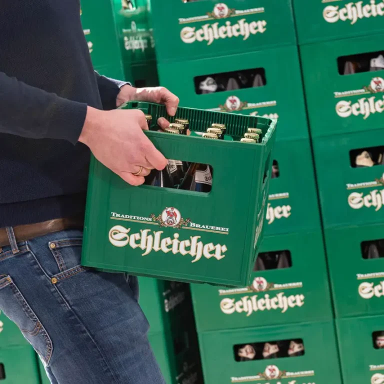 Bierkisten der Traditionsbrauerei Schleicher