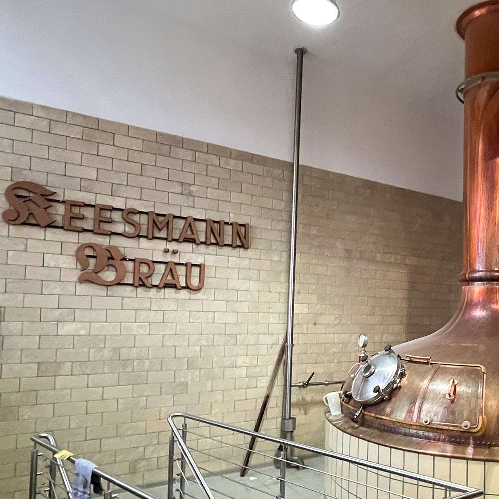 Das Logo der Brauerei Keesmann im Sudhaus